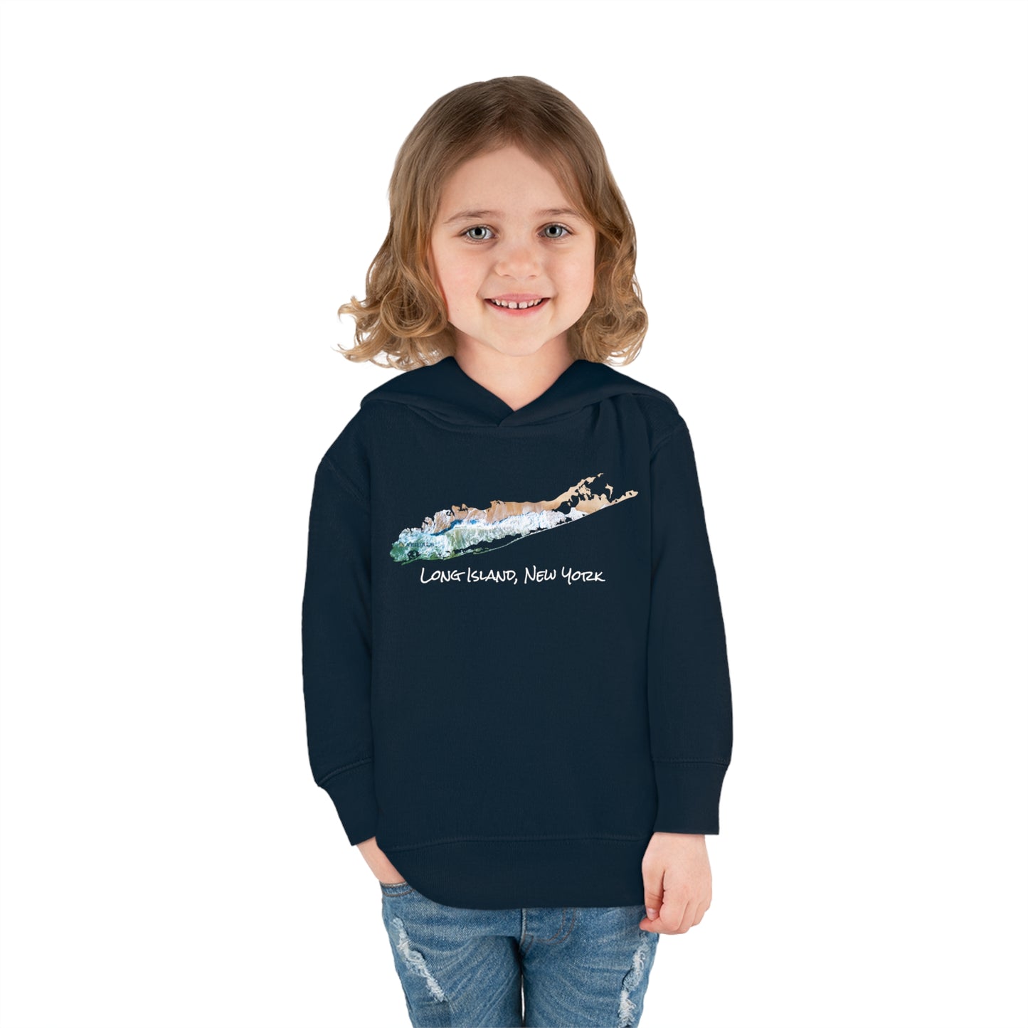 Toddler Pullover Fleece Hoodie - Sand & Sea