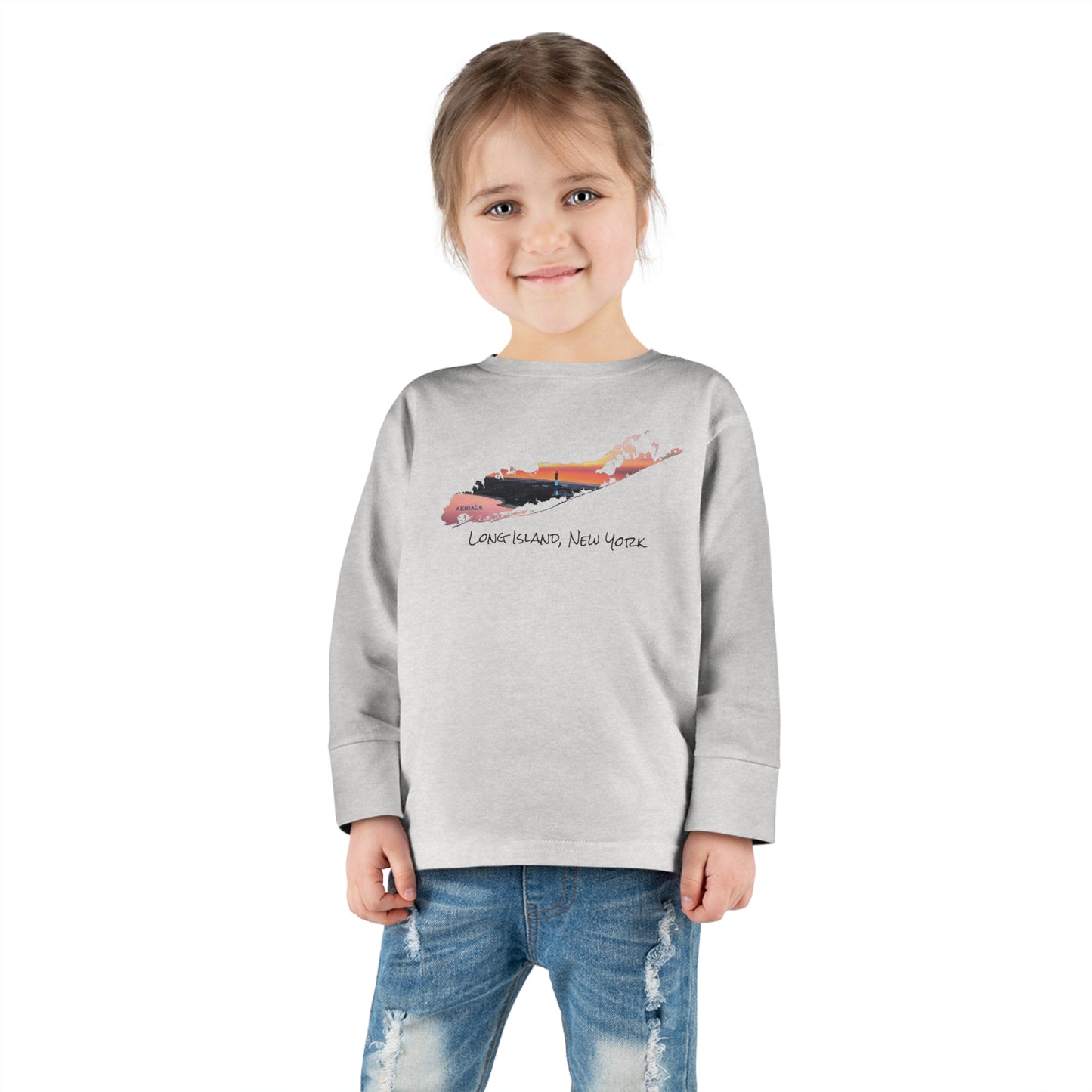 Toddler Long Sleeve Tee - Fire Island Lighthouse