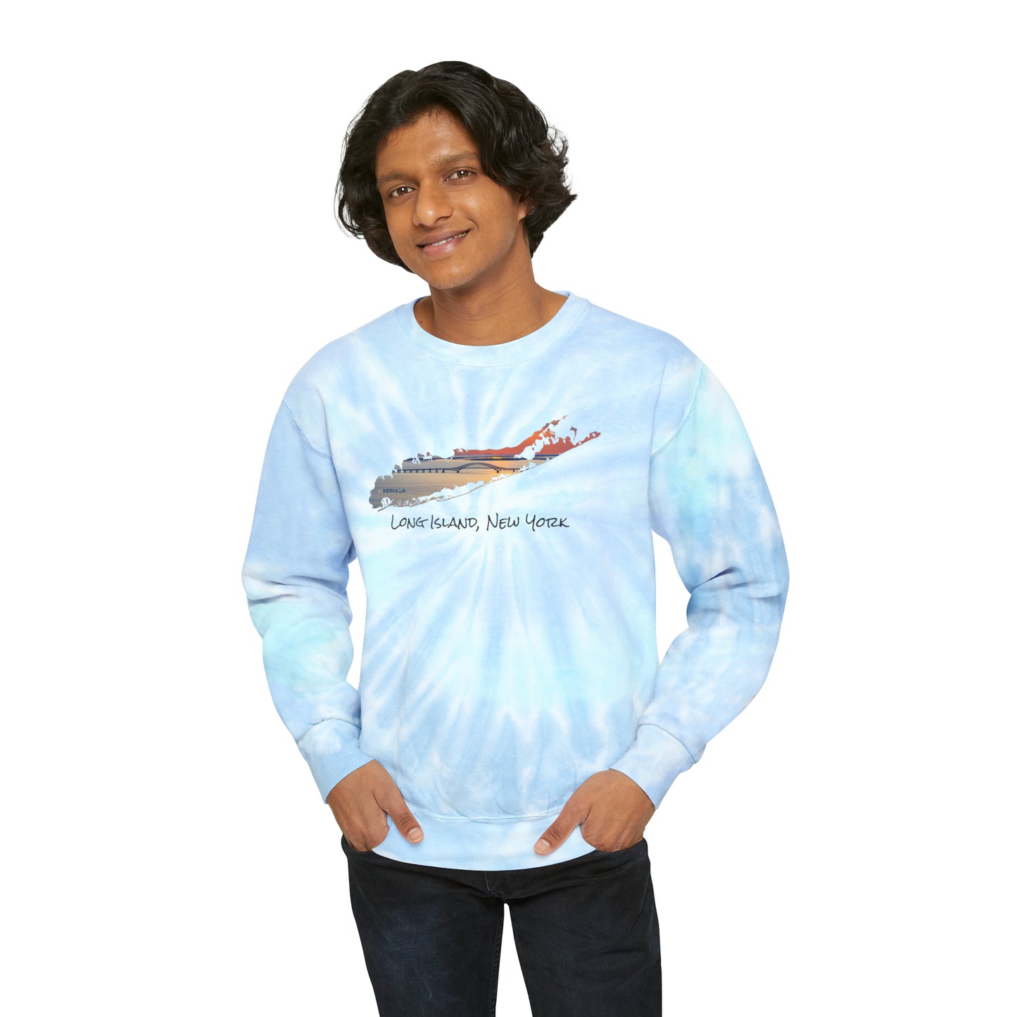 Unisex Tie-Dye Sweatshirt - Great South Bay Bridge