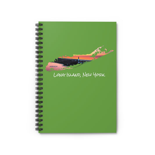 Spiral Notebook Green - Fire Island Lighthouse