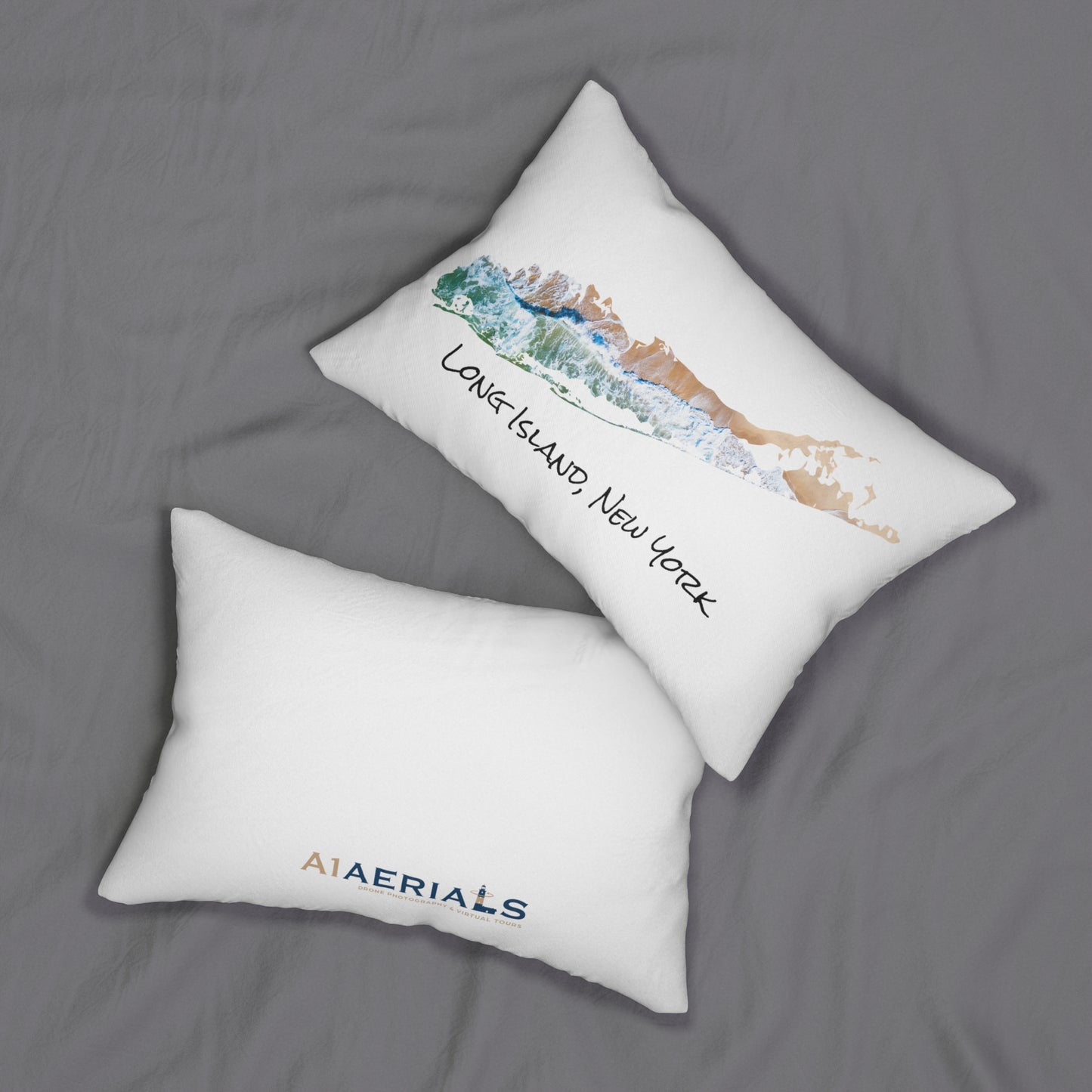 Lumbar Pillow White - Sand & Sea