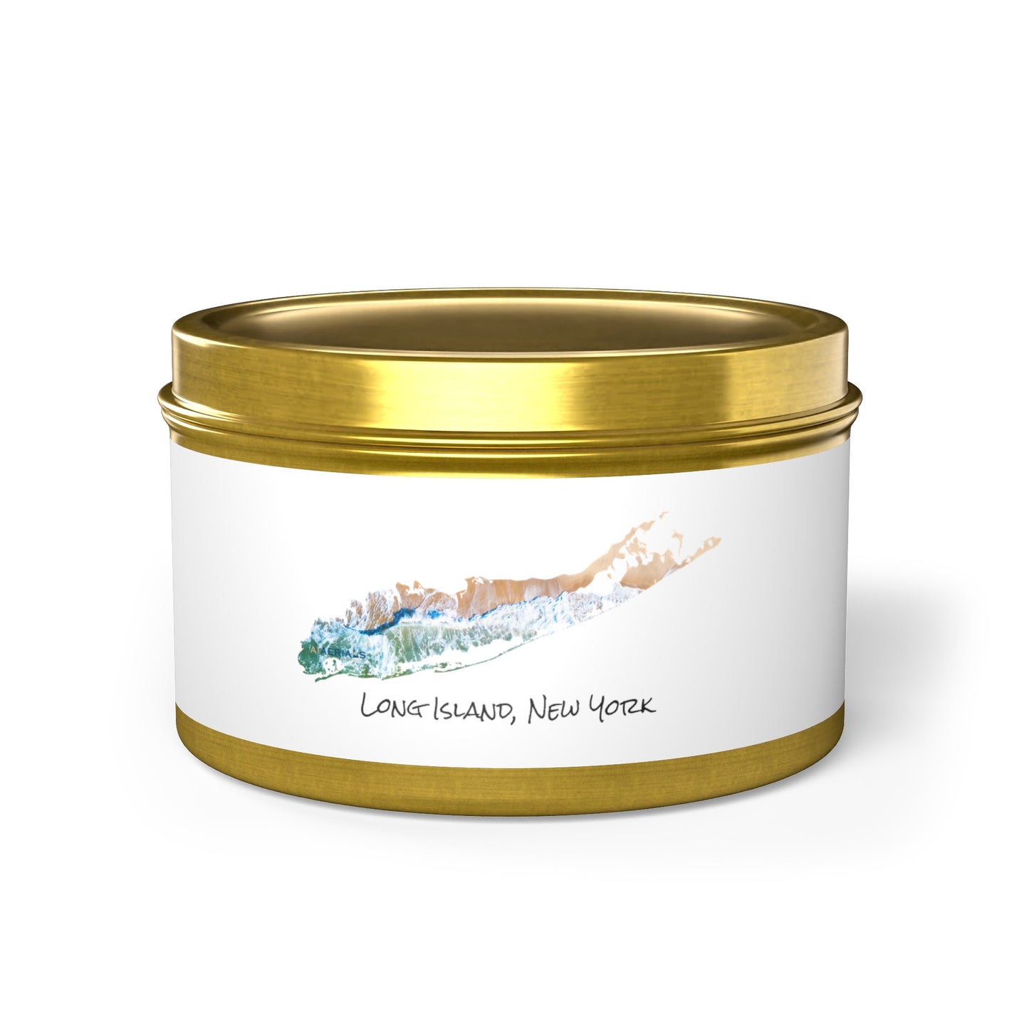 Tin Candle (2 sizes) - Sand & Sea