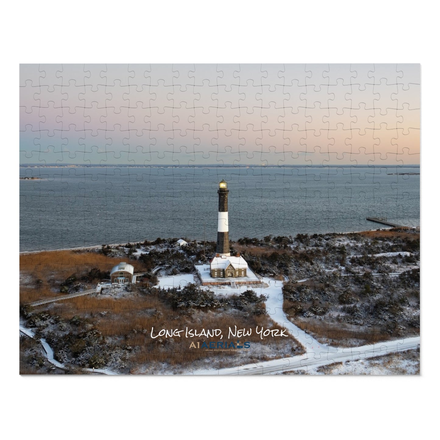 Puzzle in Tin (252 Pieces) - Winter at Fire Island