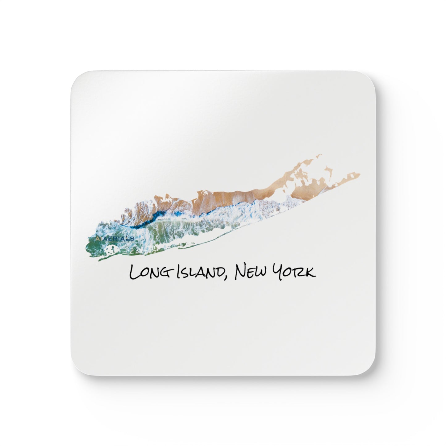 Corkwood Coaster Set White - Sand & Sea