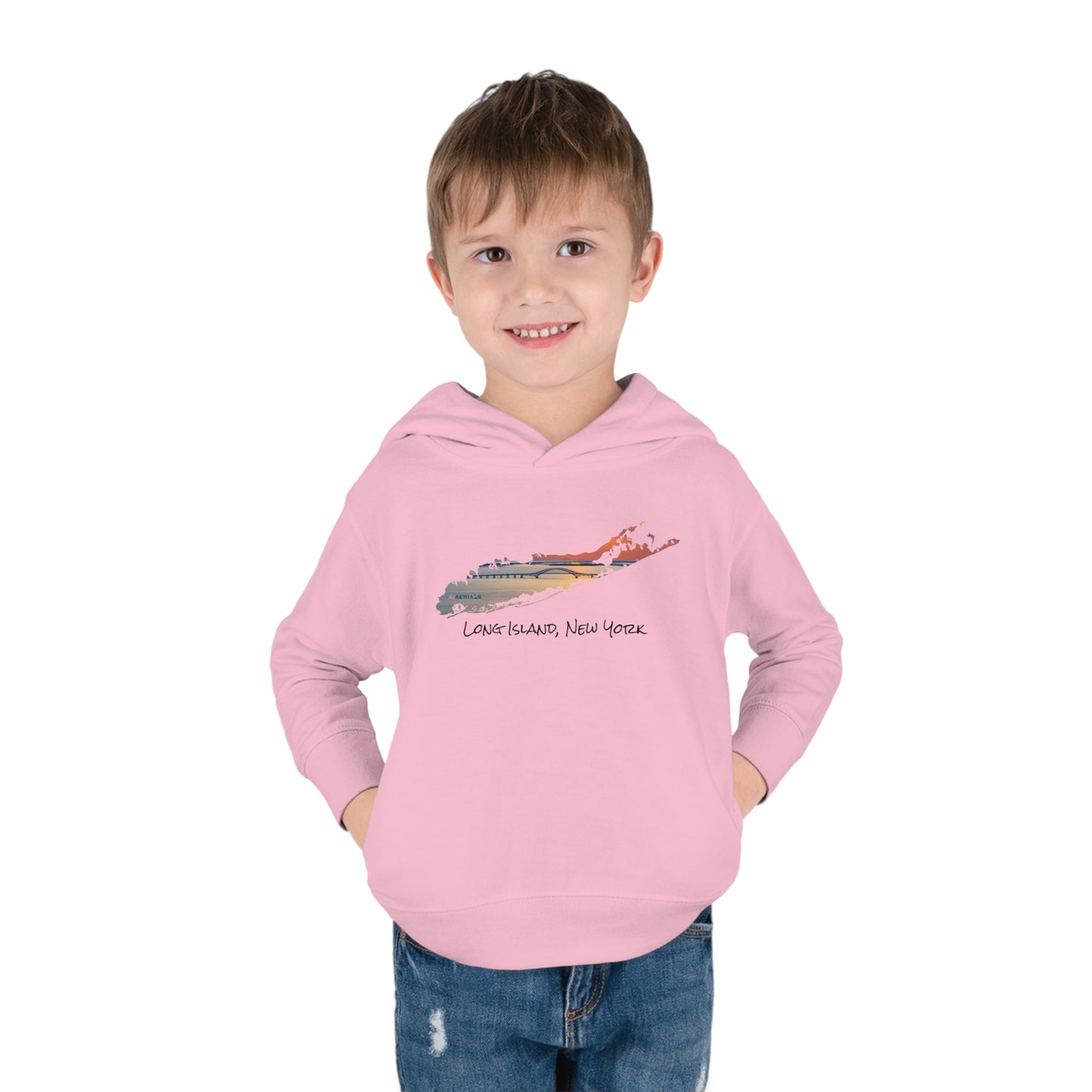 Toddler Pullover Fleece Hoodie - Great South Bay Bridge