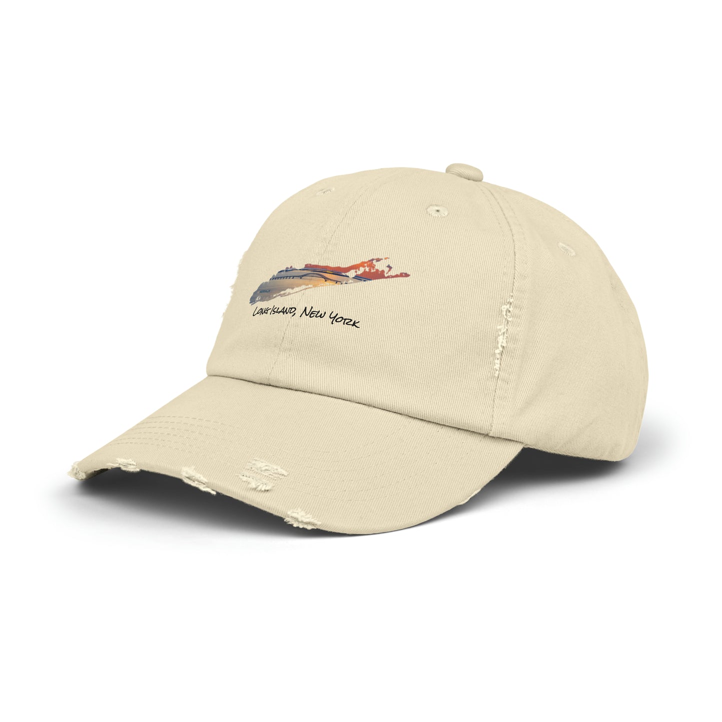 Unisex Distressed Cap - Great South Bay Bridge