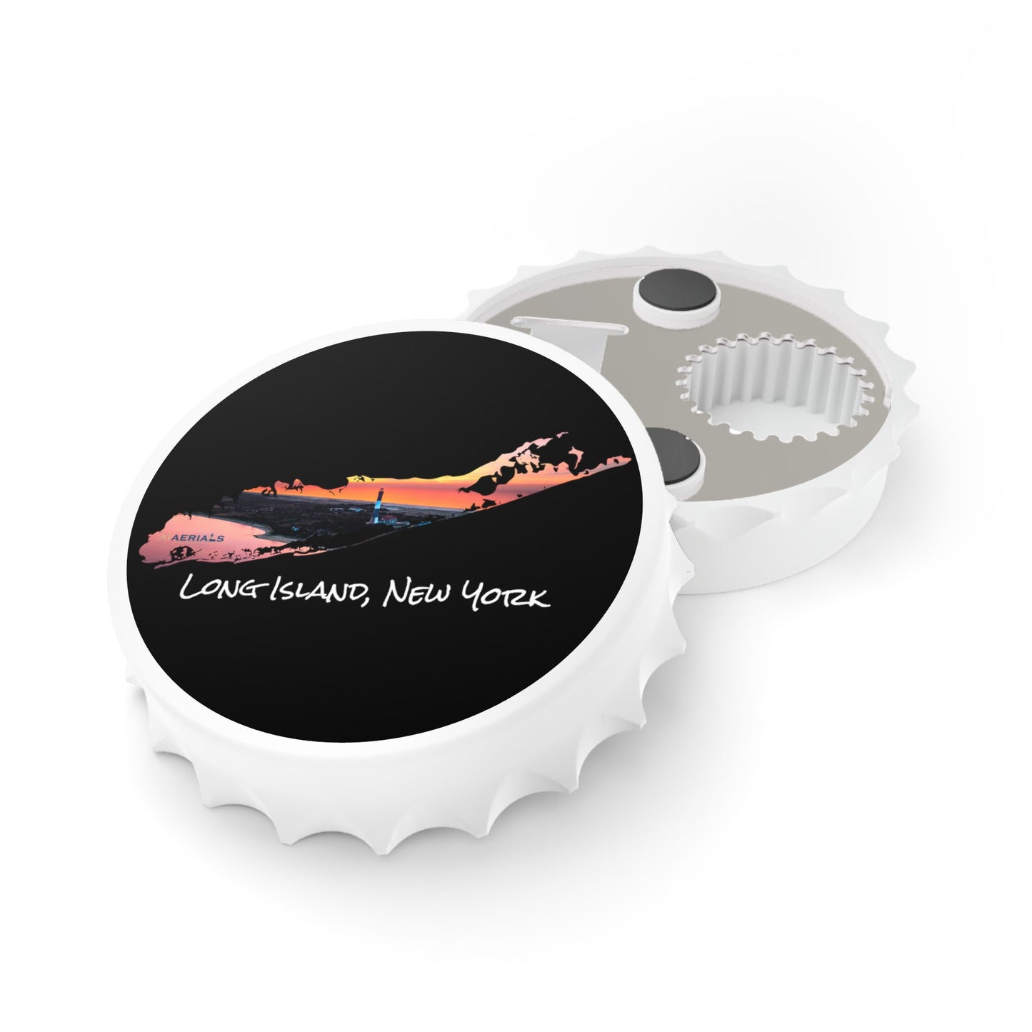 Bottle Opener Black - Fire Island Lighthouse