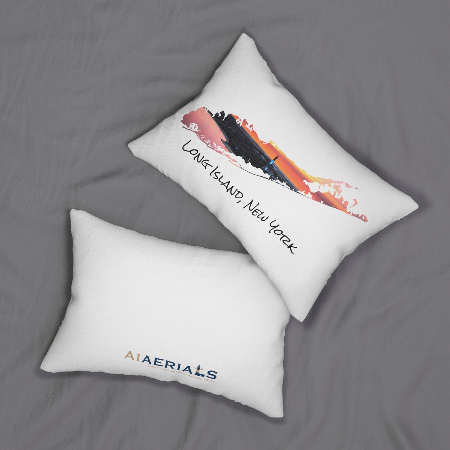 Lumbar Pillow White - Fire Island Lighthouse