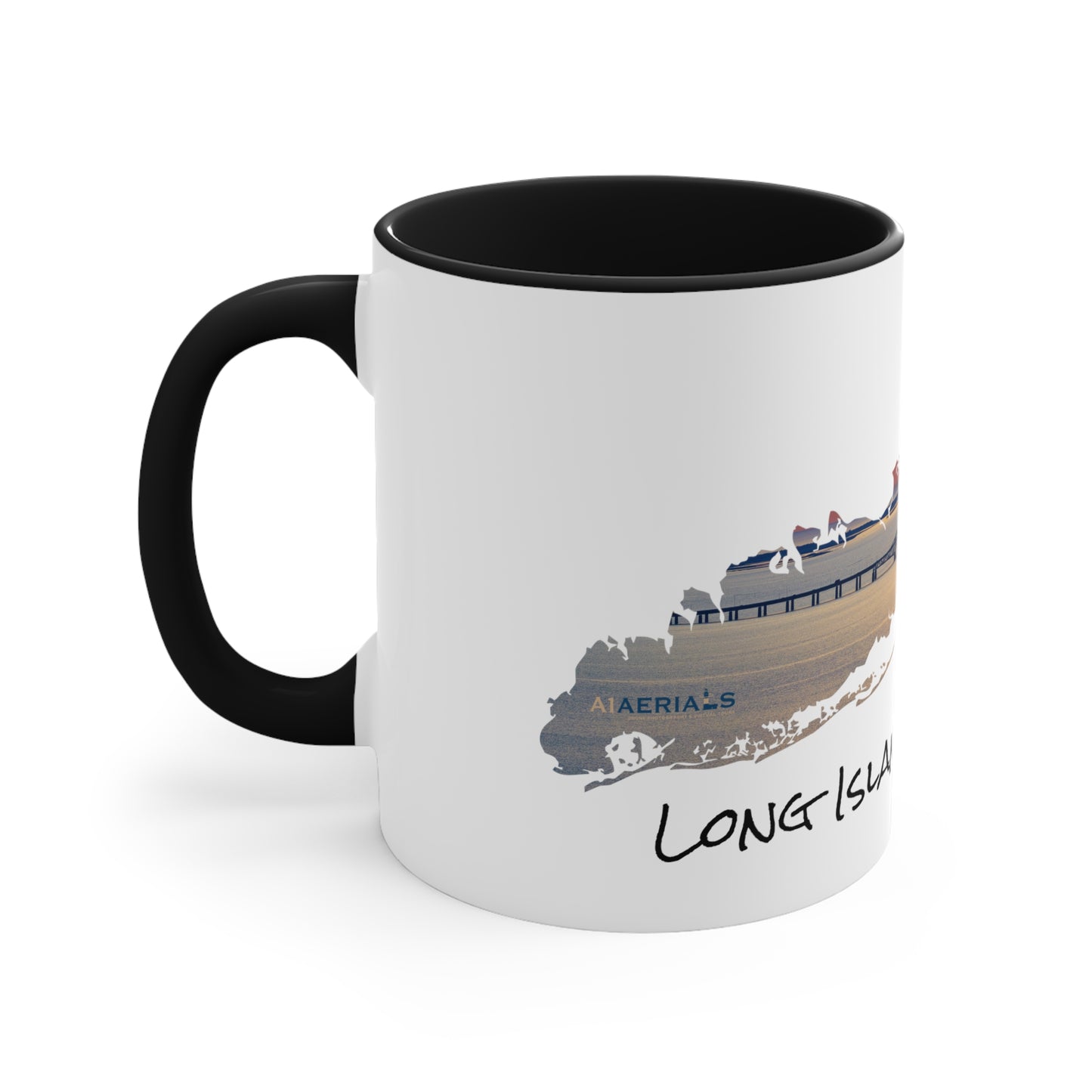 Accent Coffee Mug, 11oz - Great South Bay Bridge