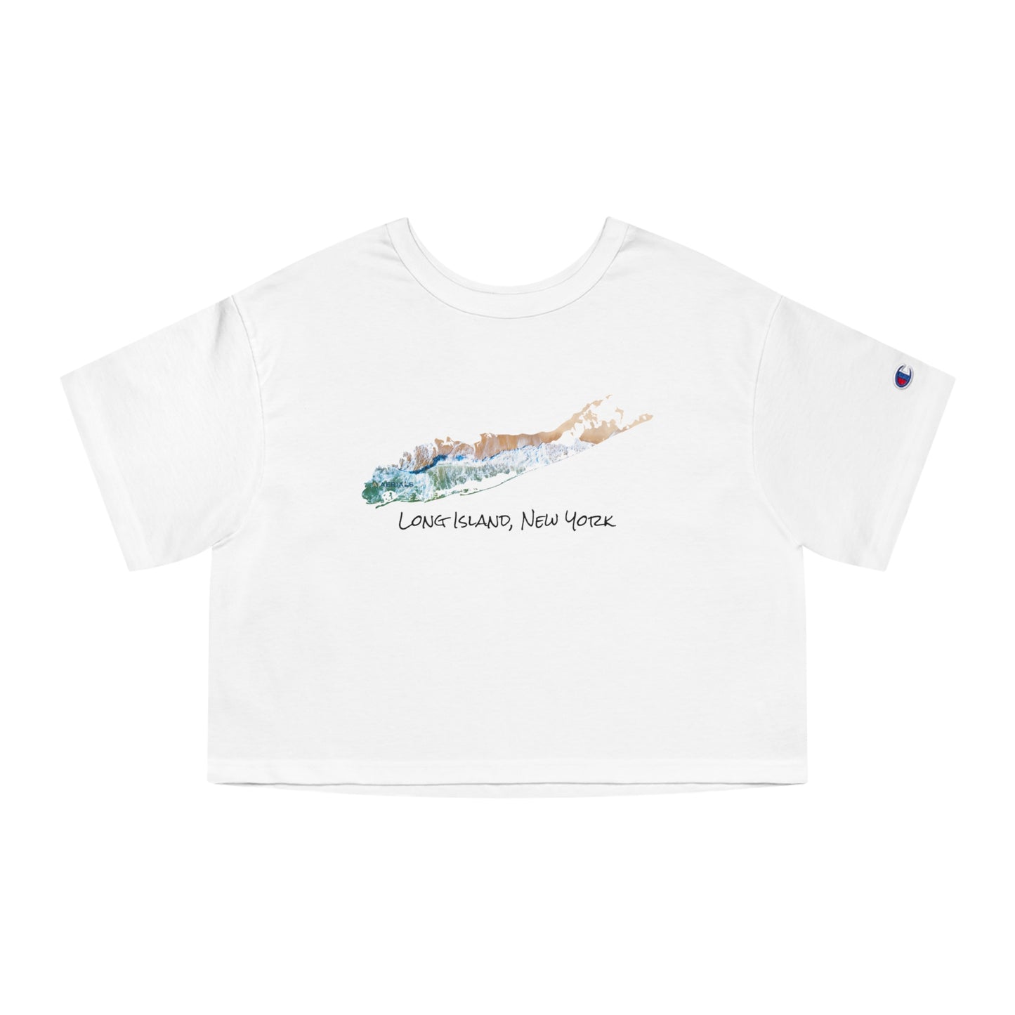 Champion Women's Heritage Cropped T-Shirt - Sand & Sea