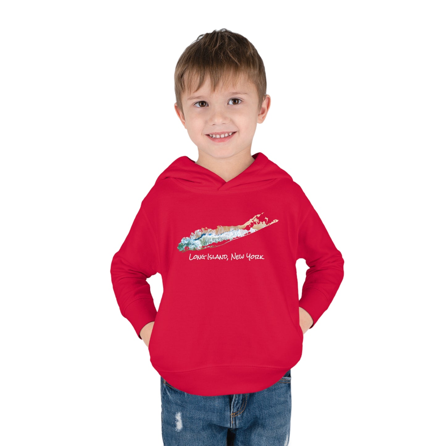 Toddler Pullover Fleece Hoodie - Sand & Sea