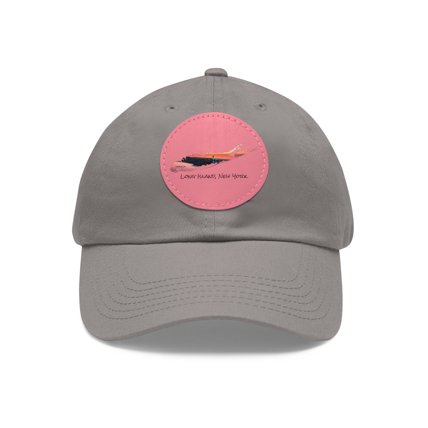 Hat with Round Leather Patch - Fire Island Lighthouse