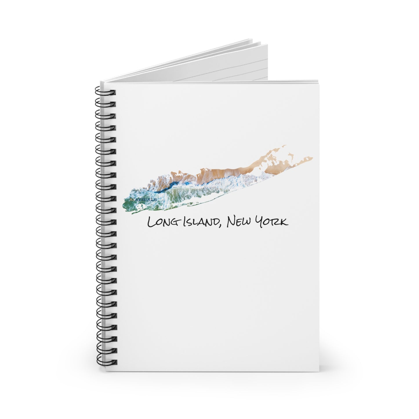 Spiral Notebook White - Sand & Sea