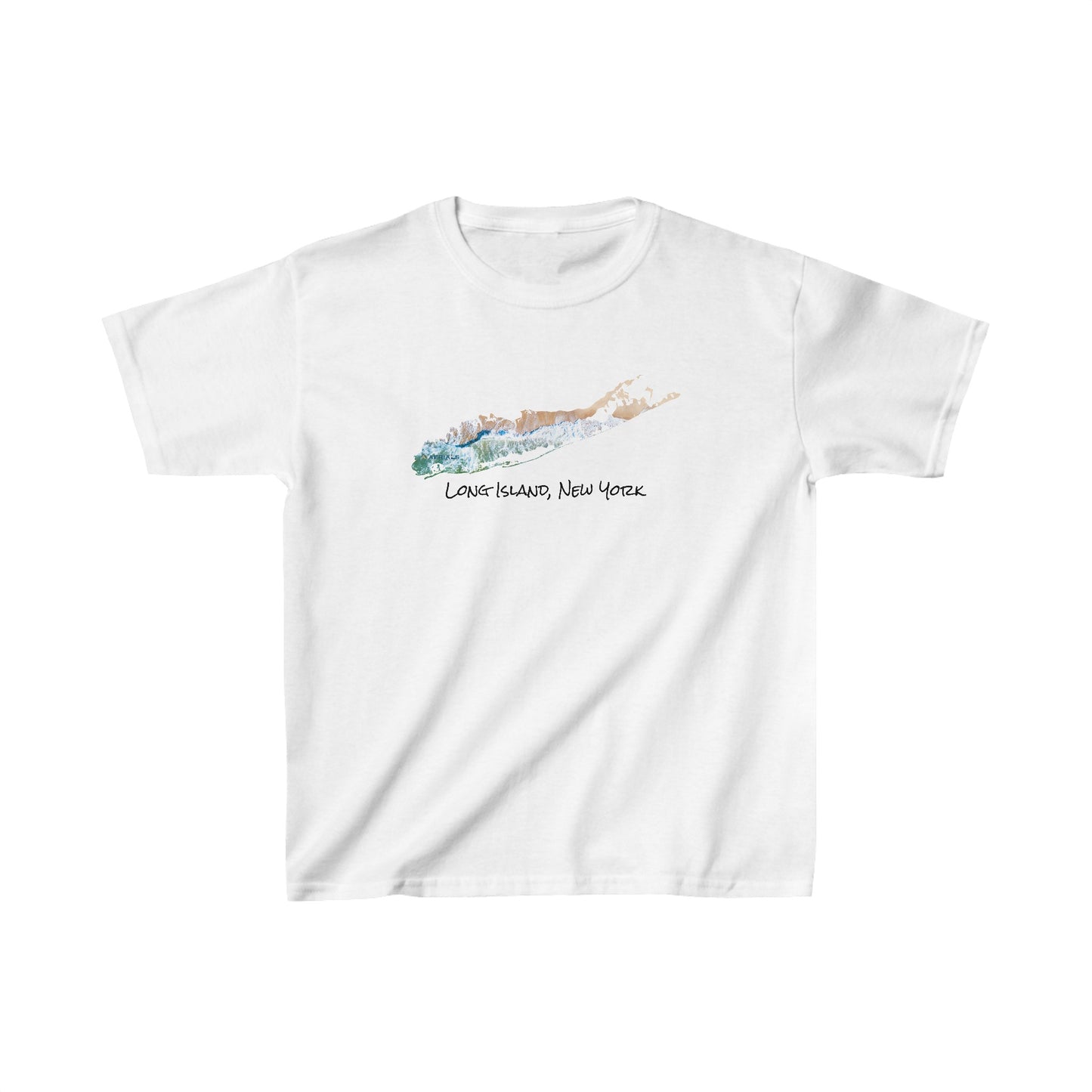 Kids Heavy Cotton™ Tee - Sand & Sea