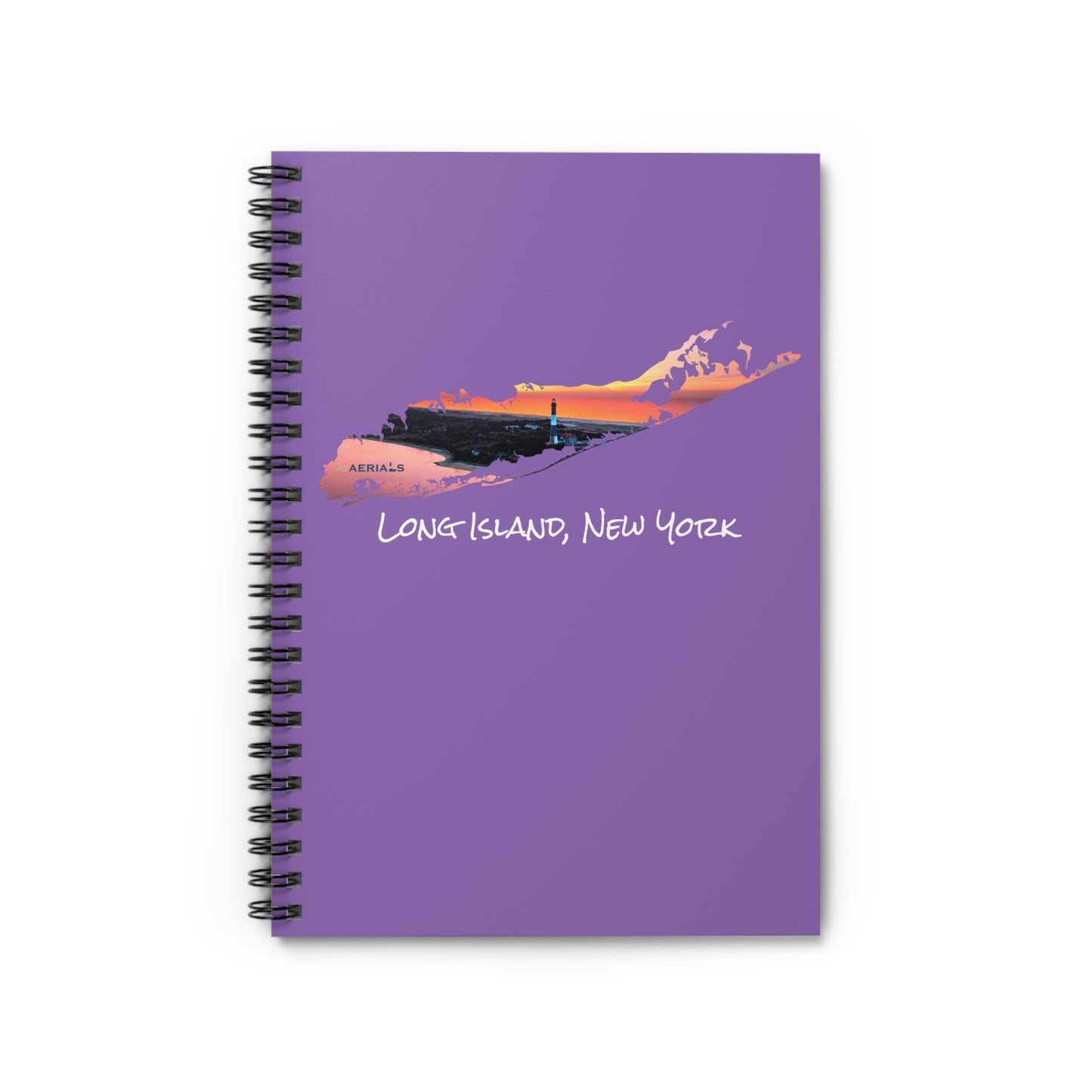 Spiral Notebook Purple - Fire Island Lighthouse