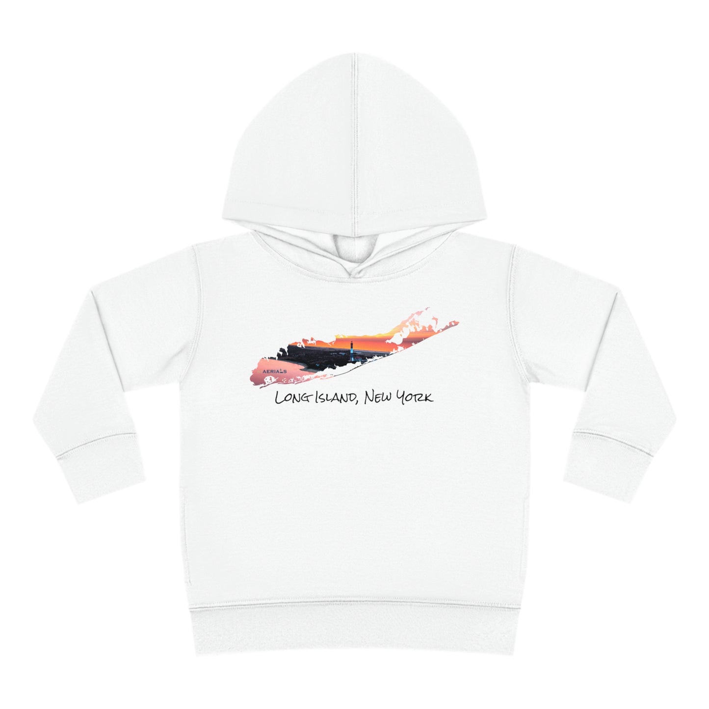 Toddler Pullover Fleece Hoodie - Fire Island Lighthouse