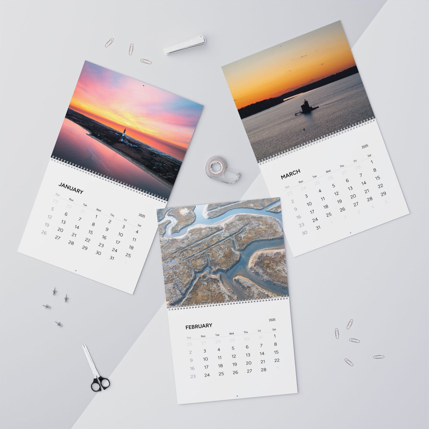 Long Island From Above - Wall Calendar 2025