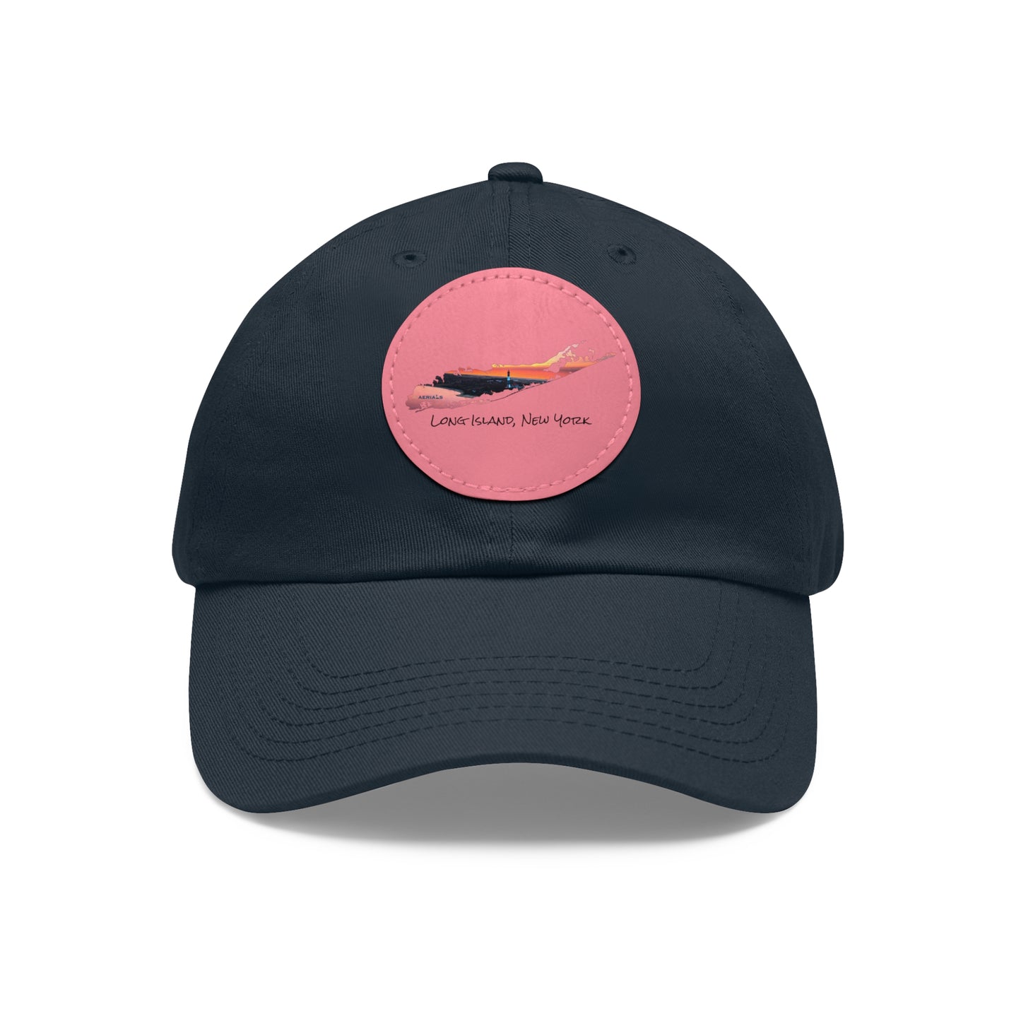 Hat with Round Leather Patch - Fire Island Lighthouse