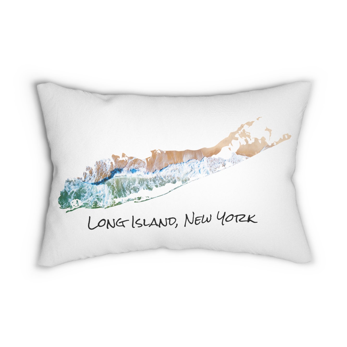 Lumbar Pillow White - Sand & Sea