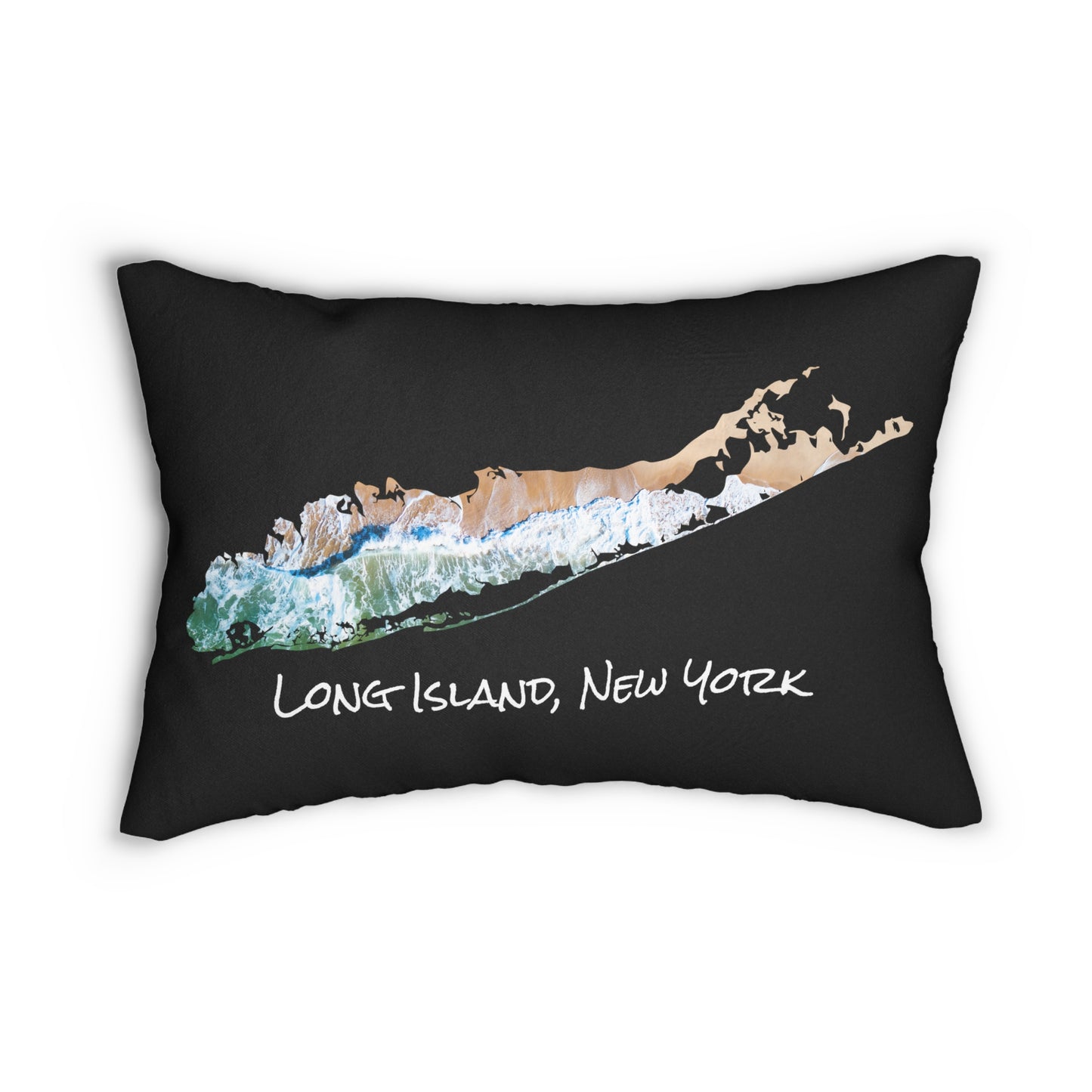 Lumbar Pillow Black - Sand & Sea