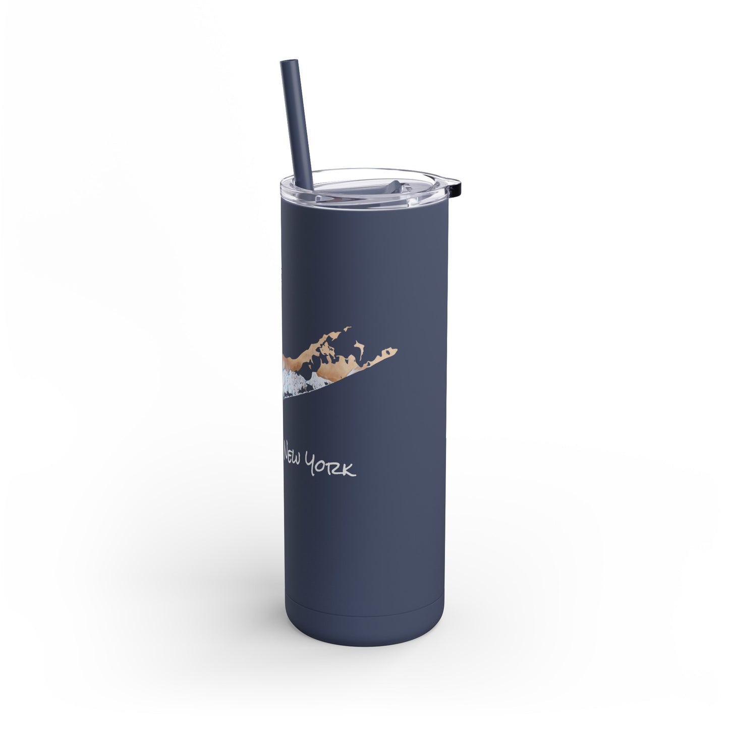 Skinny Matte Tumbler, 20oz - Sand & Sea