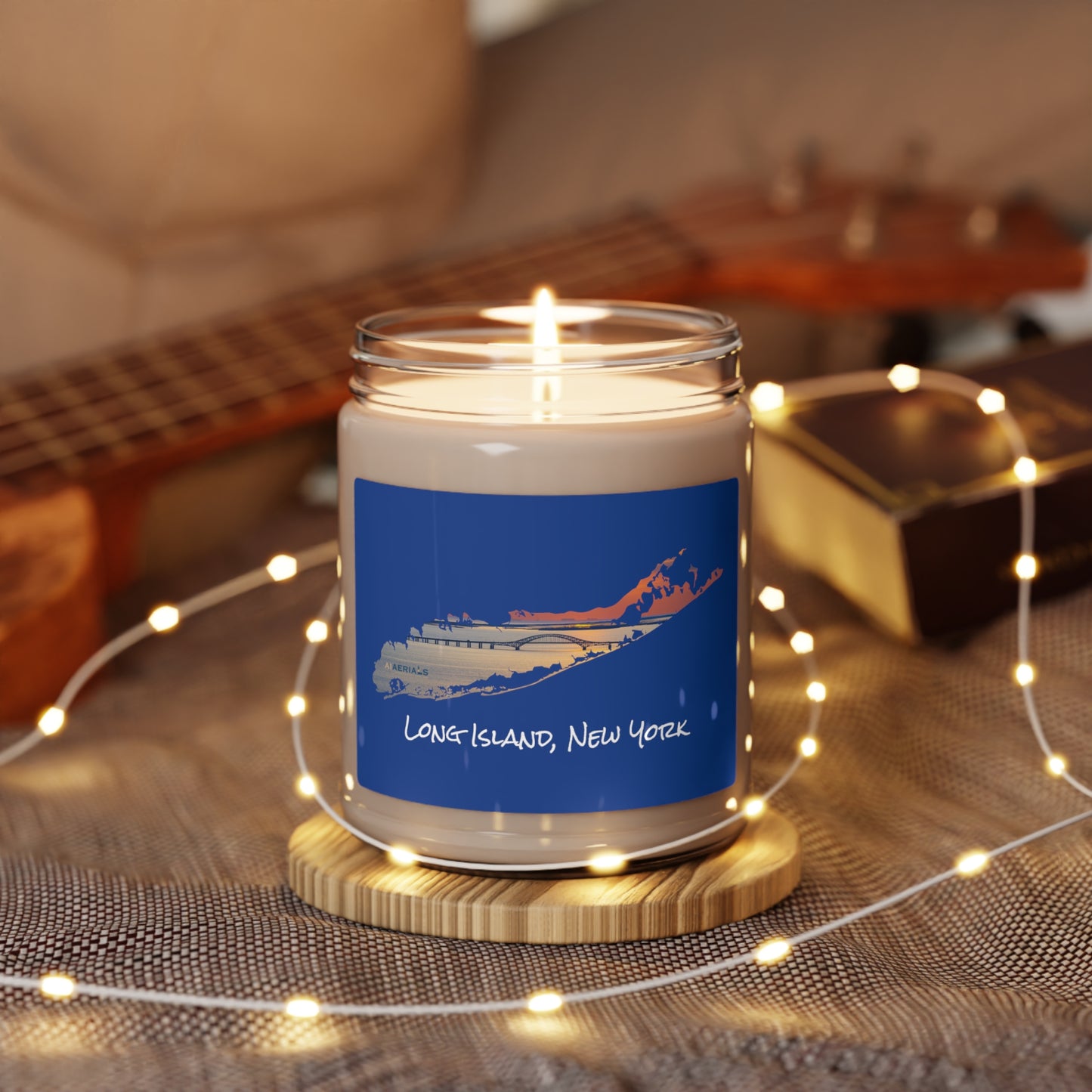 Scented Soy Candle, 9oz Blue - Great South Bay Bridge