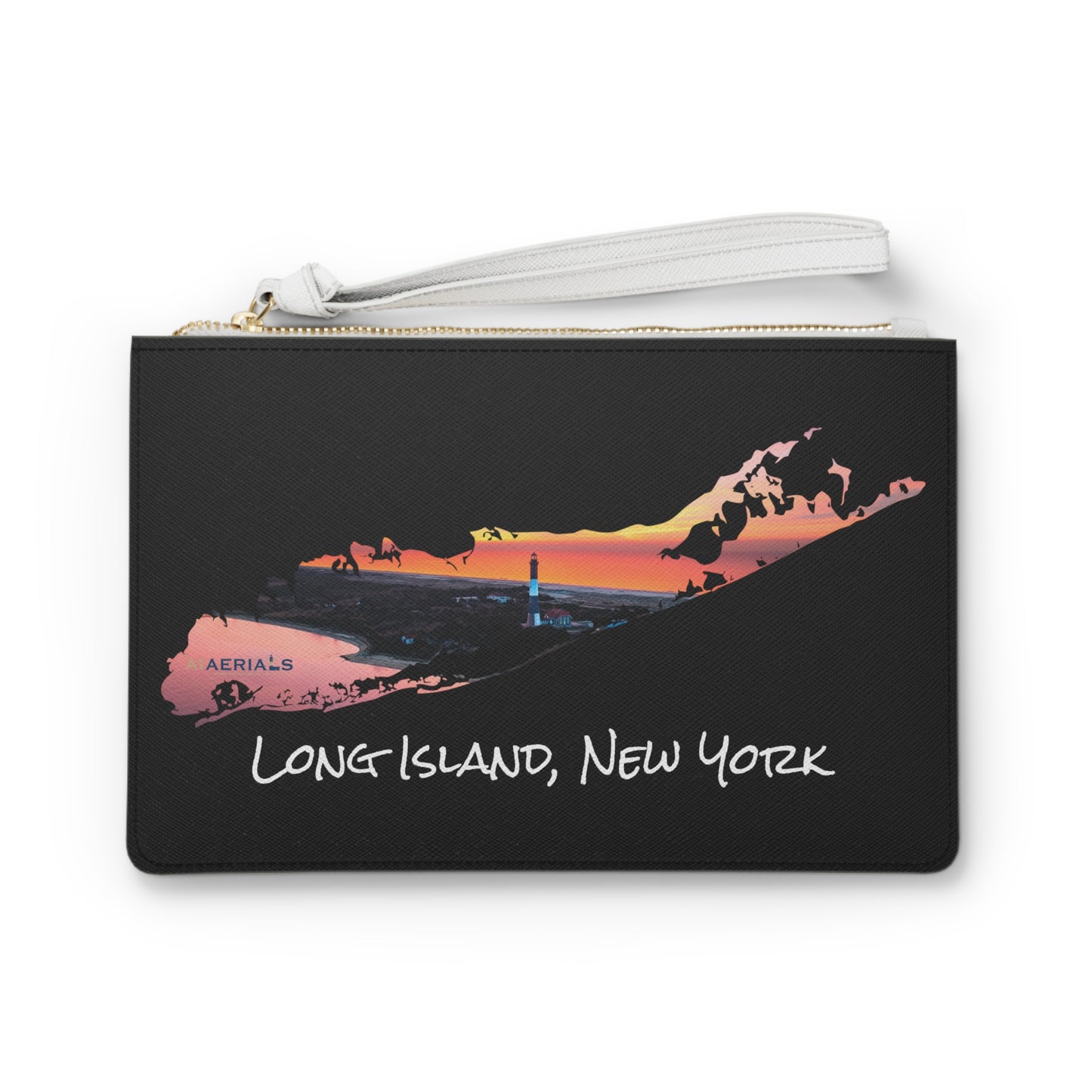 Clutch Bag Black - Fire Island Lighthouse