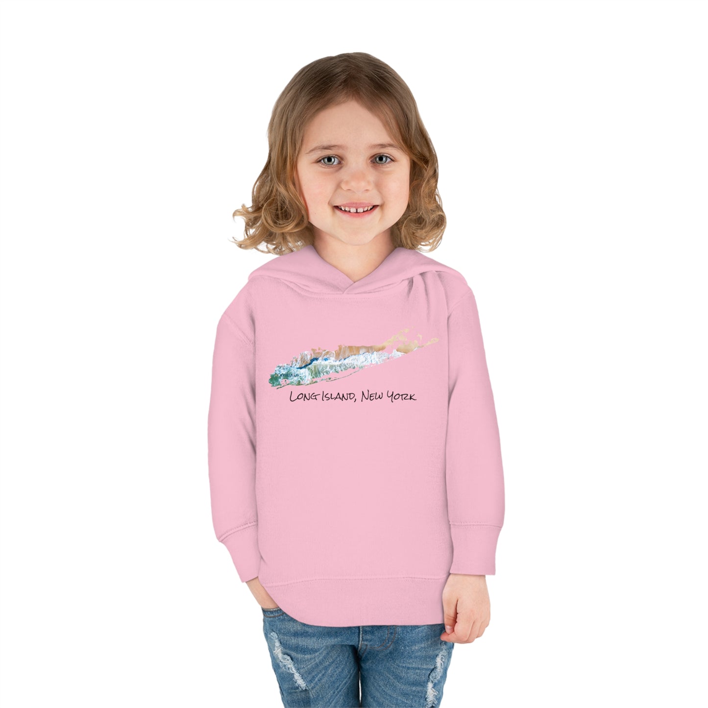 Toddler Pullover Fleece Hoodie - Sand & Sea