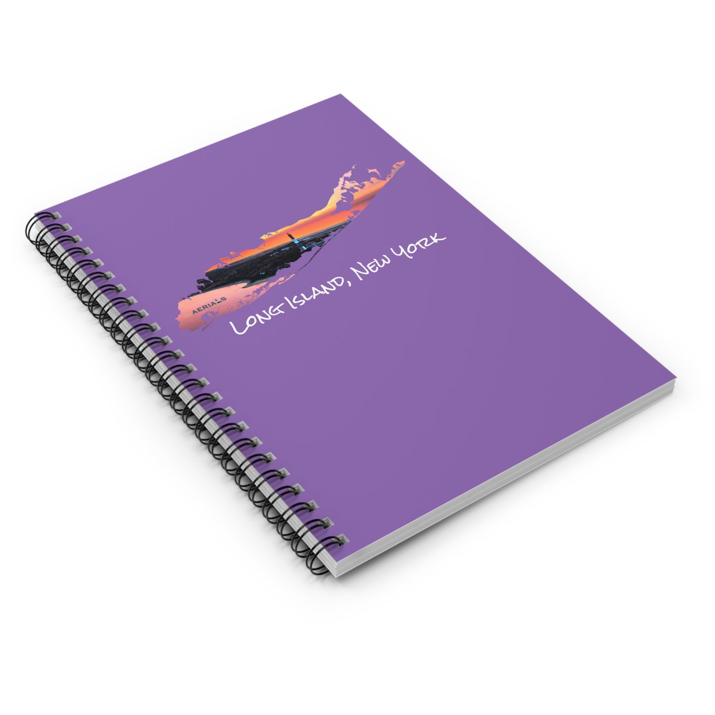 Spiral Notebook Purple - Fire Island Lighthouse