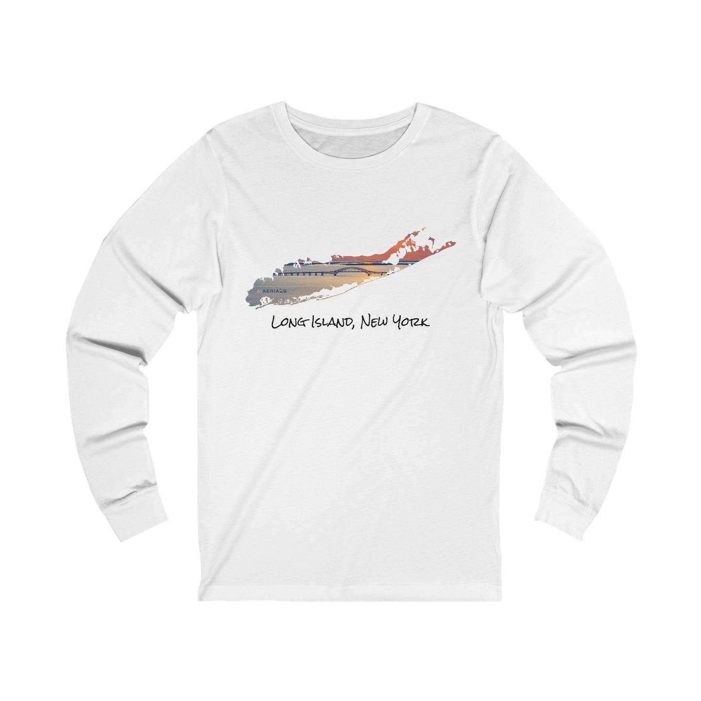 Unisex Jersey Long Sleeve Tee - Great South Bay Bridge