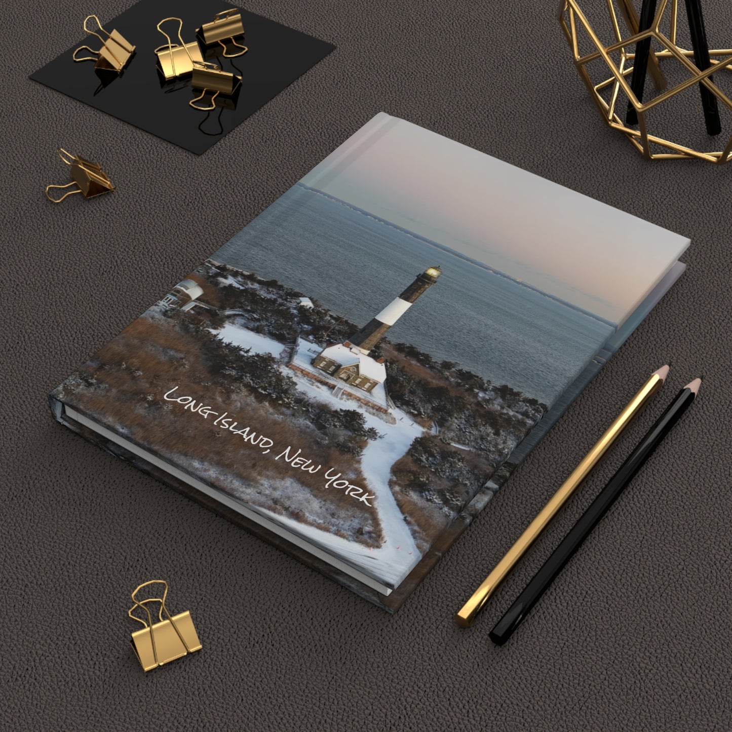 Hardcover Journal - Winter at Fire Island