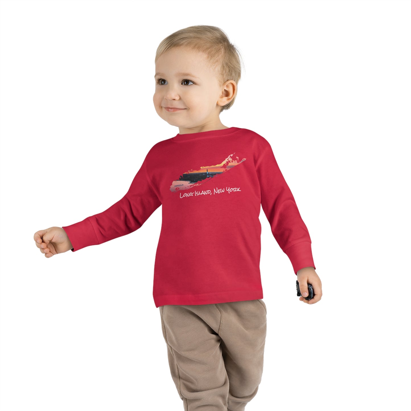 Toddler Long Sleeve Tee - Fire Island Lighthouse