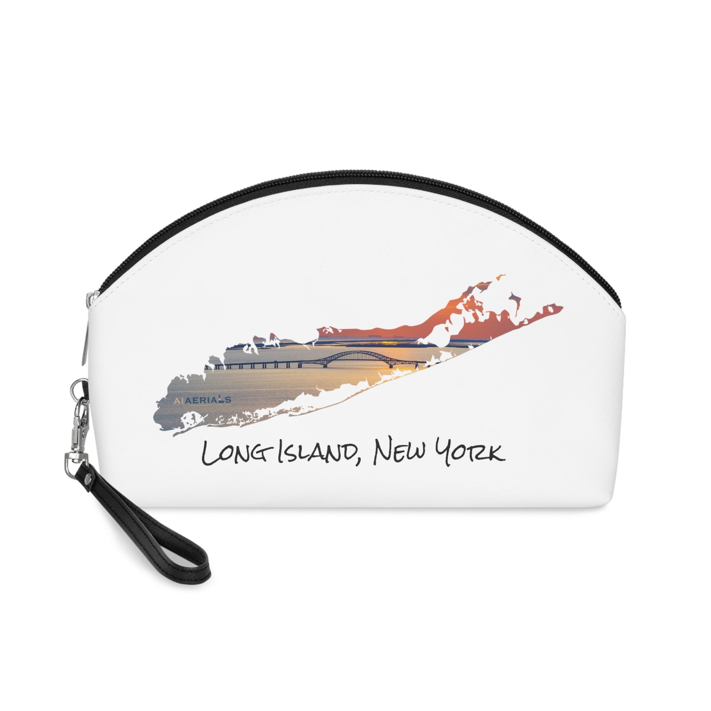 Makeup Bag White - Great South Bay Bridge