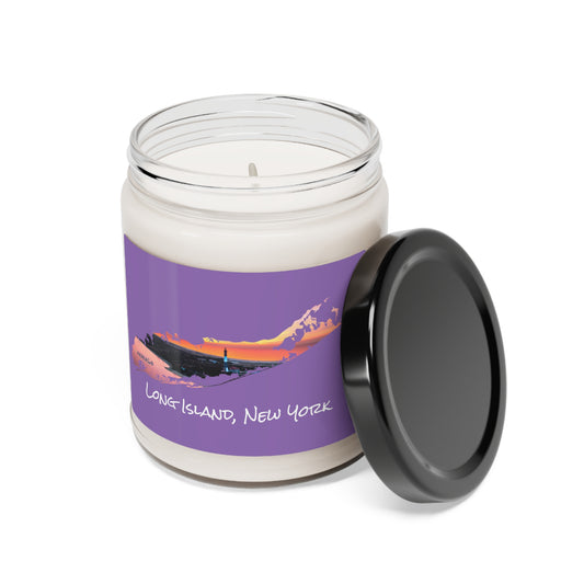 Scented Soy Candle, 9oz Purple - Fire Island Lighthouse