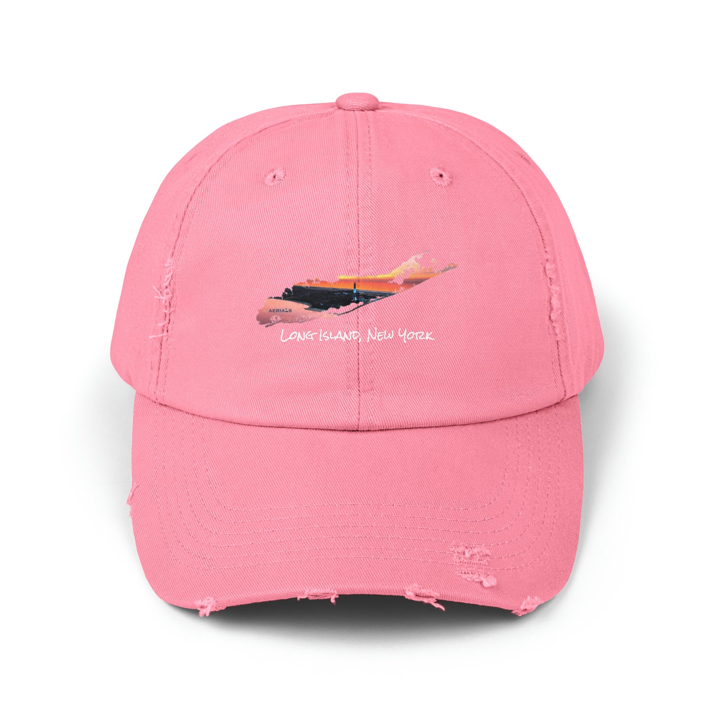 Unisex Distressed Cap - Fire Island Lighthouse