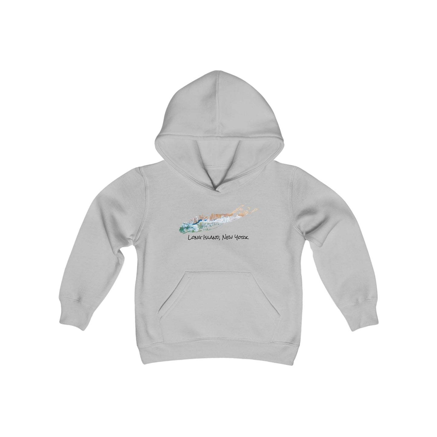 Youth Heavy Blend Hooded Sweatshirt - Sand & Sea