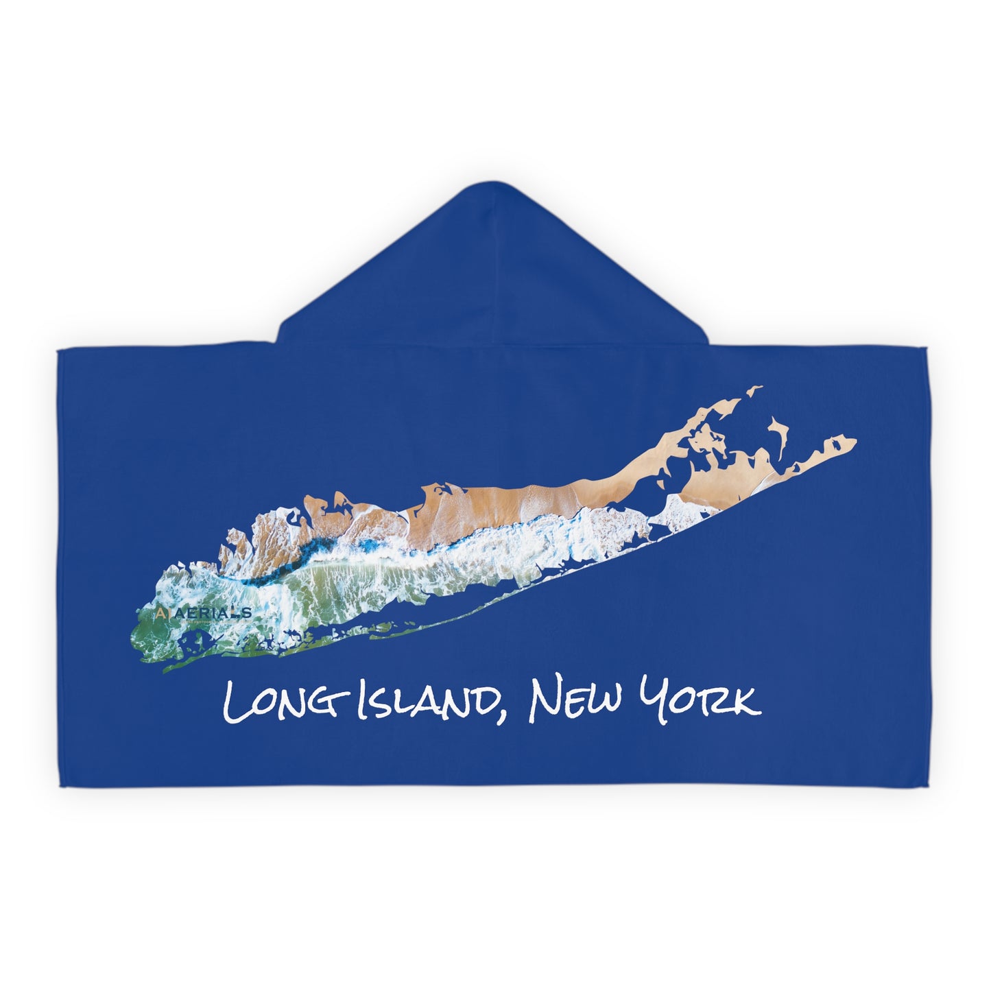 Youth Hooded Towel Blue - Sand & Sea