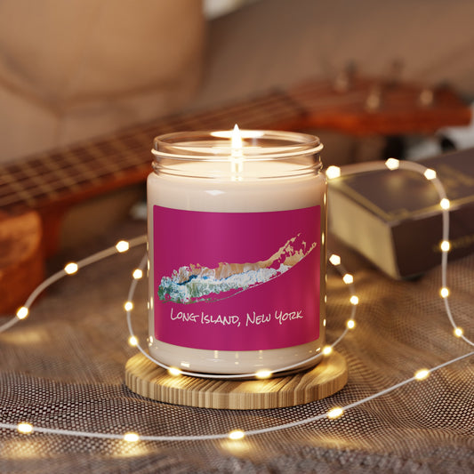 Scented Soy Candle, 9oz Pink - Sand & Sea
