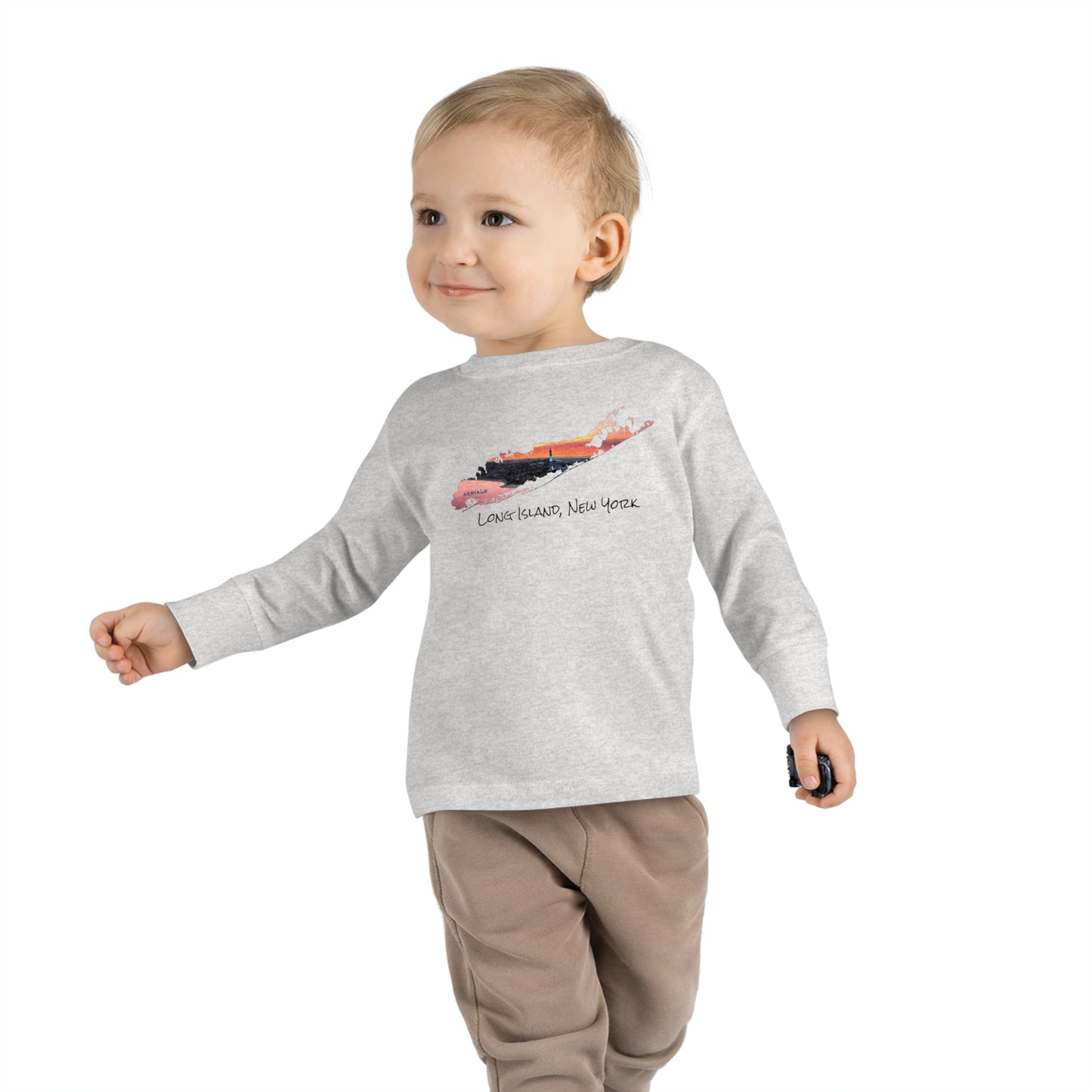 Toddler Long Sleeve Tee - Fire Island Lighthouse