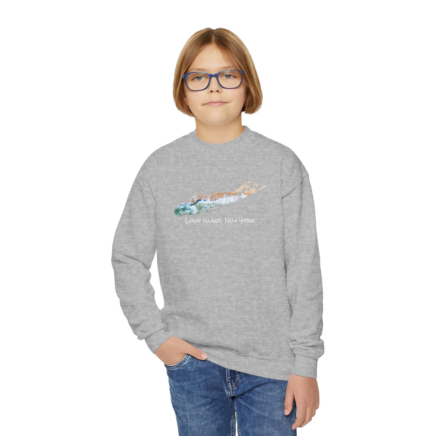 Youth Crewneck Sweatshirt - Sand & Sea