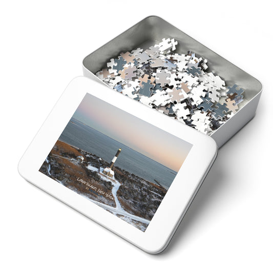 Puzzle in Tin (252 Pieces) - Winter at Fire Island