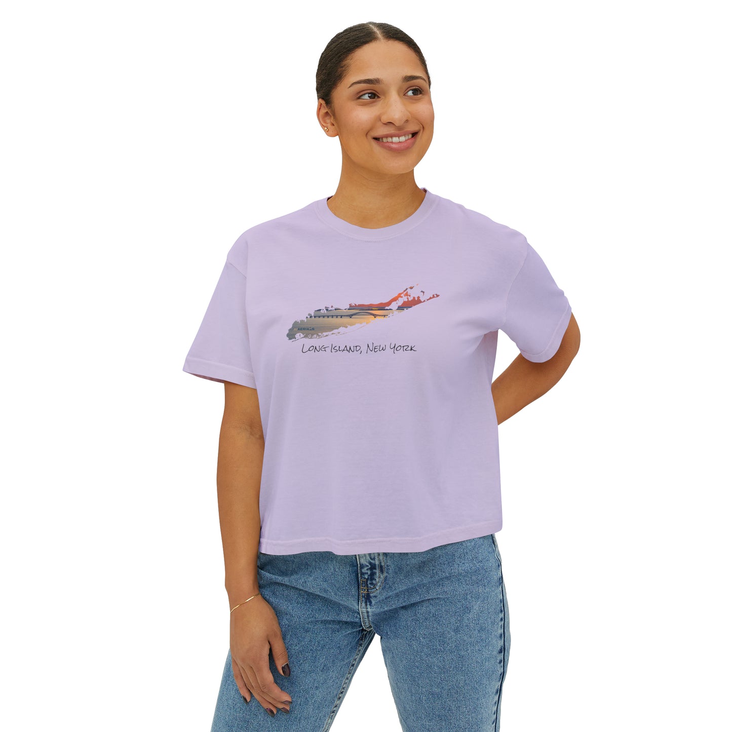 Women's Boxy Tee - Great South Bay Bridge