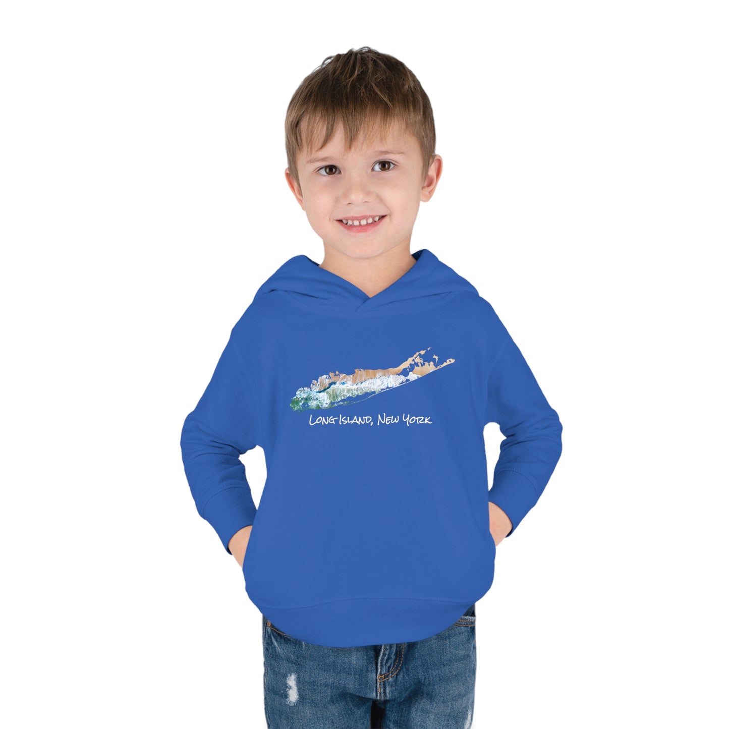 Toddler Pullover Fleece Hoodie - Sand & Sea