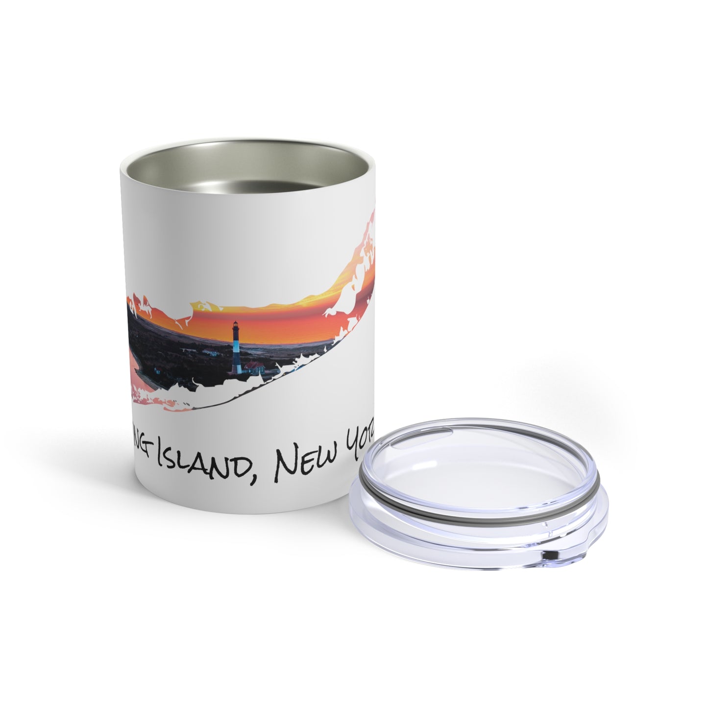 Tumbler 10oz White - Fire Island Lighthouse