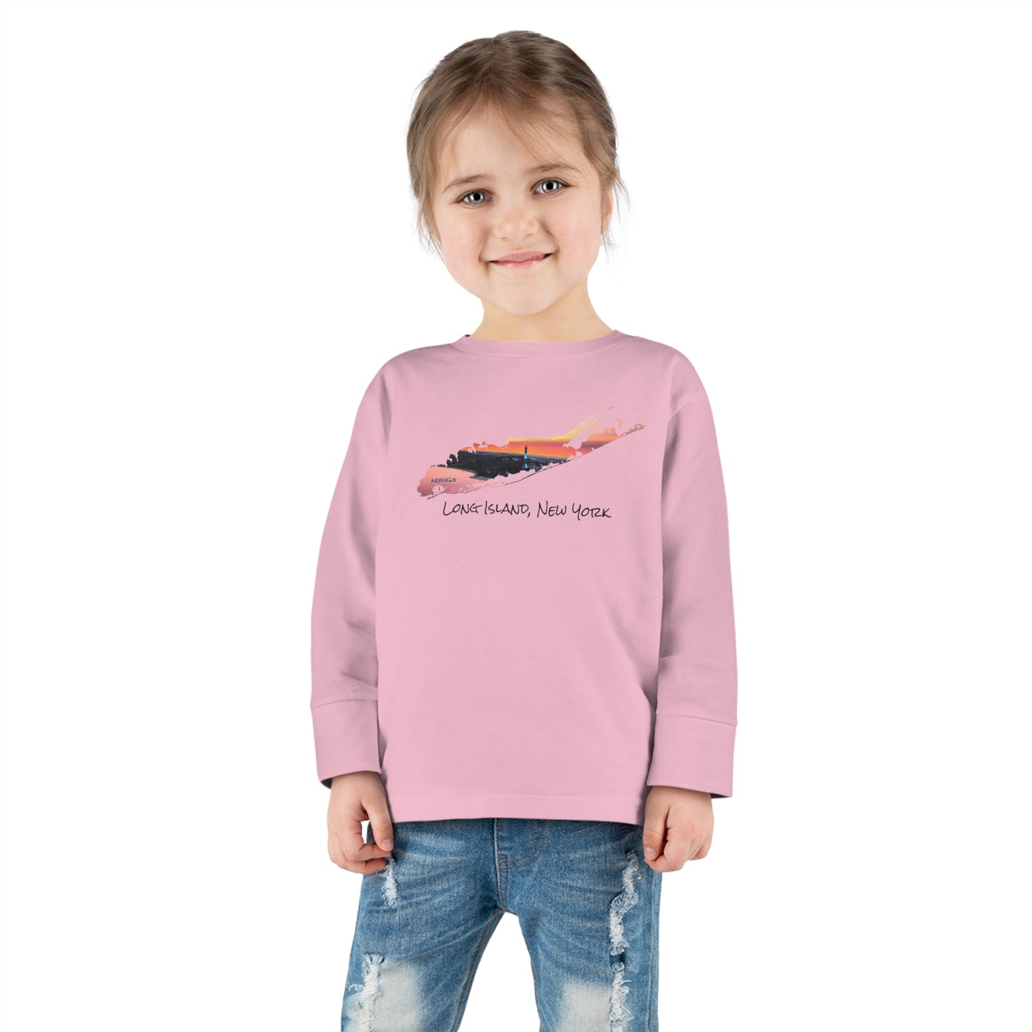 Toddler Long Sleeve Tee - Fire Island Lighthouse