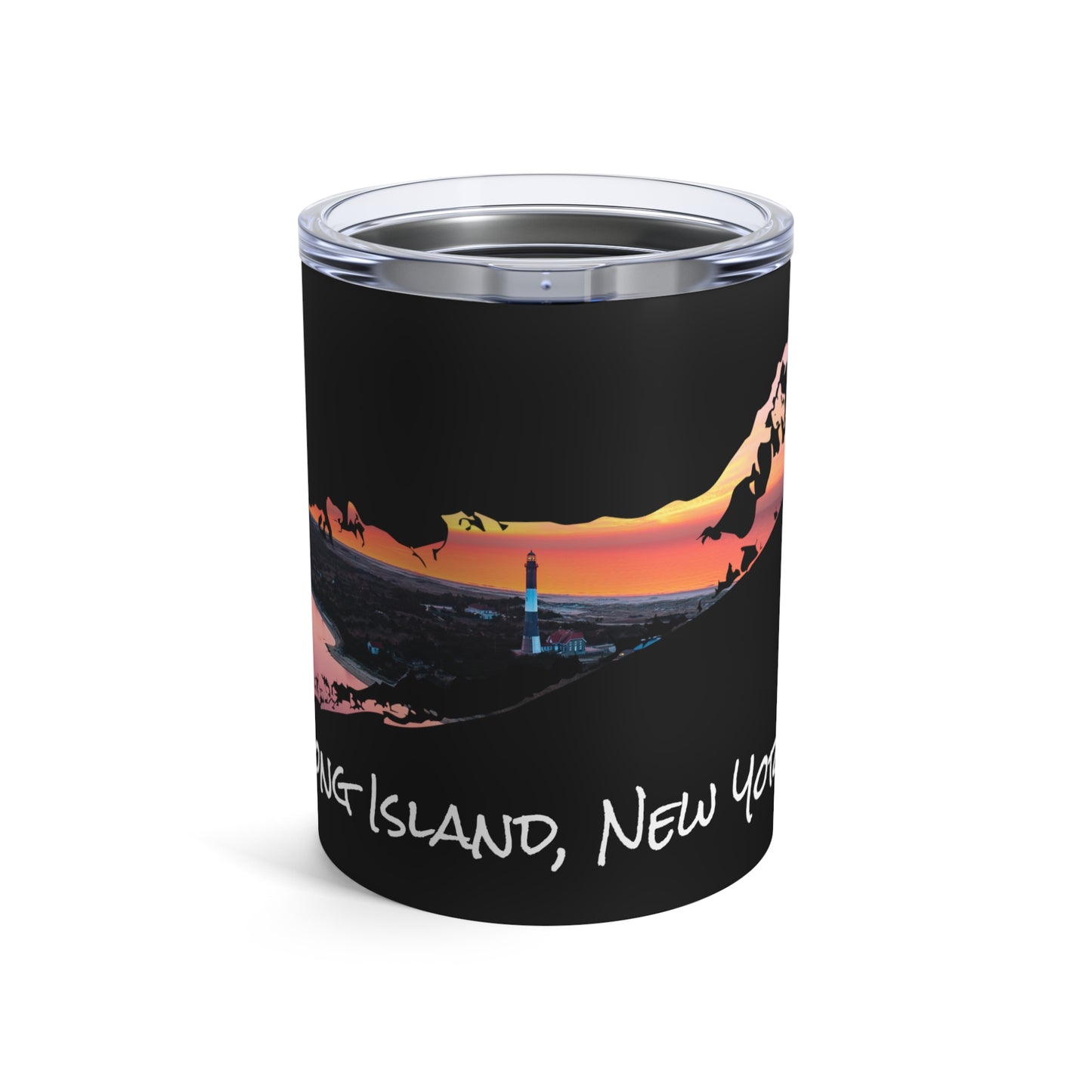 Tumbler 10oz Black - Fire Island Lighthouse