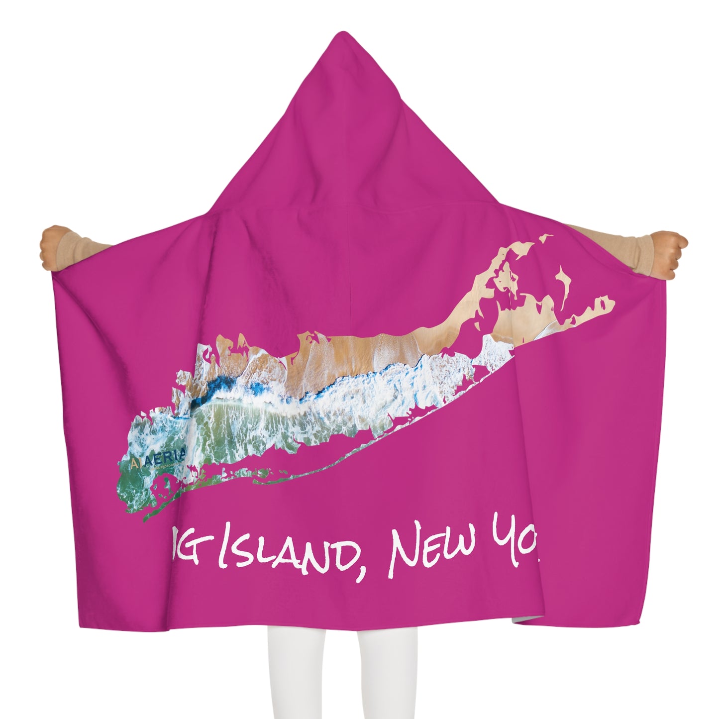 Youth Hooded Towel Pink - Sand & Sea