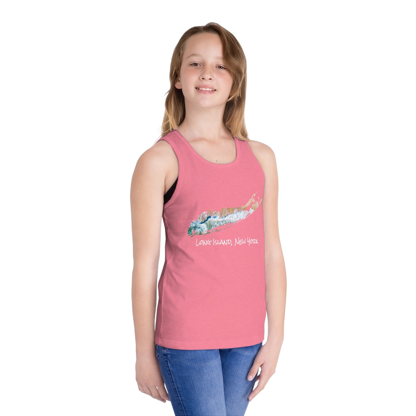 Kid's Jersey Tank Top - Sand & Sea