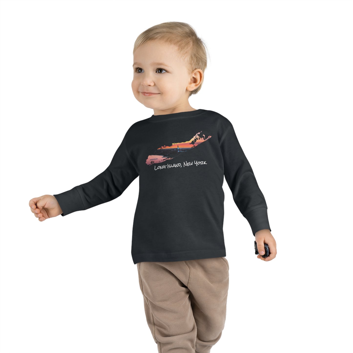 Toddler Long Sleeve Tee - Fire Island Lighthouse