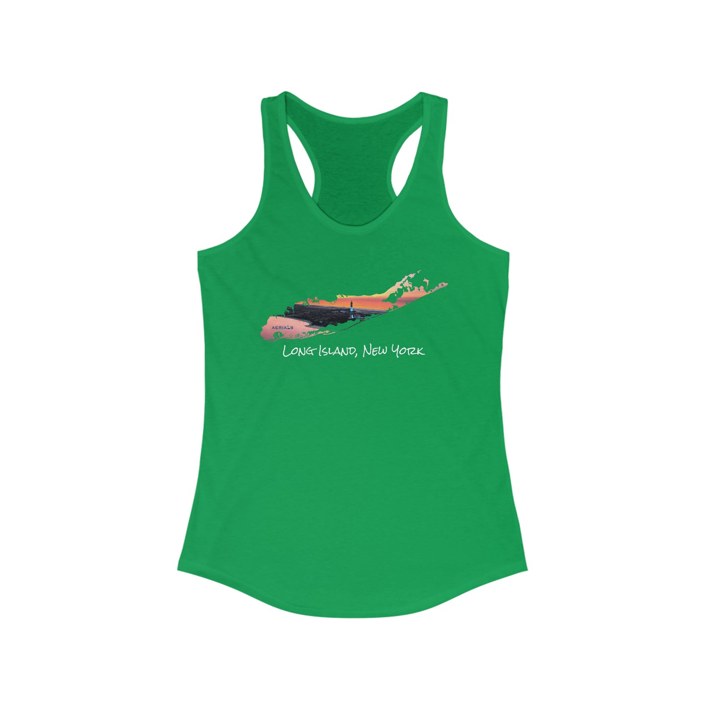 Women's Racerback Tank - Fire Island Lighthouse